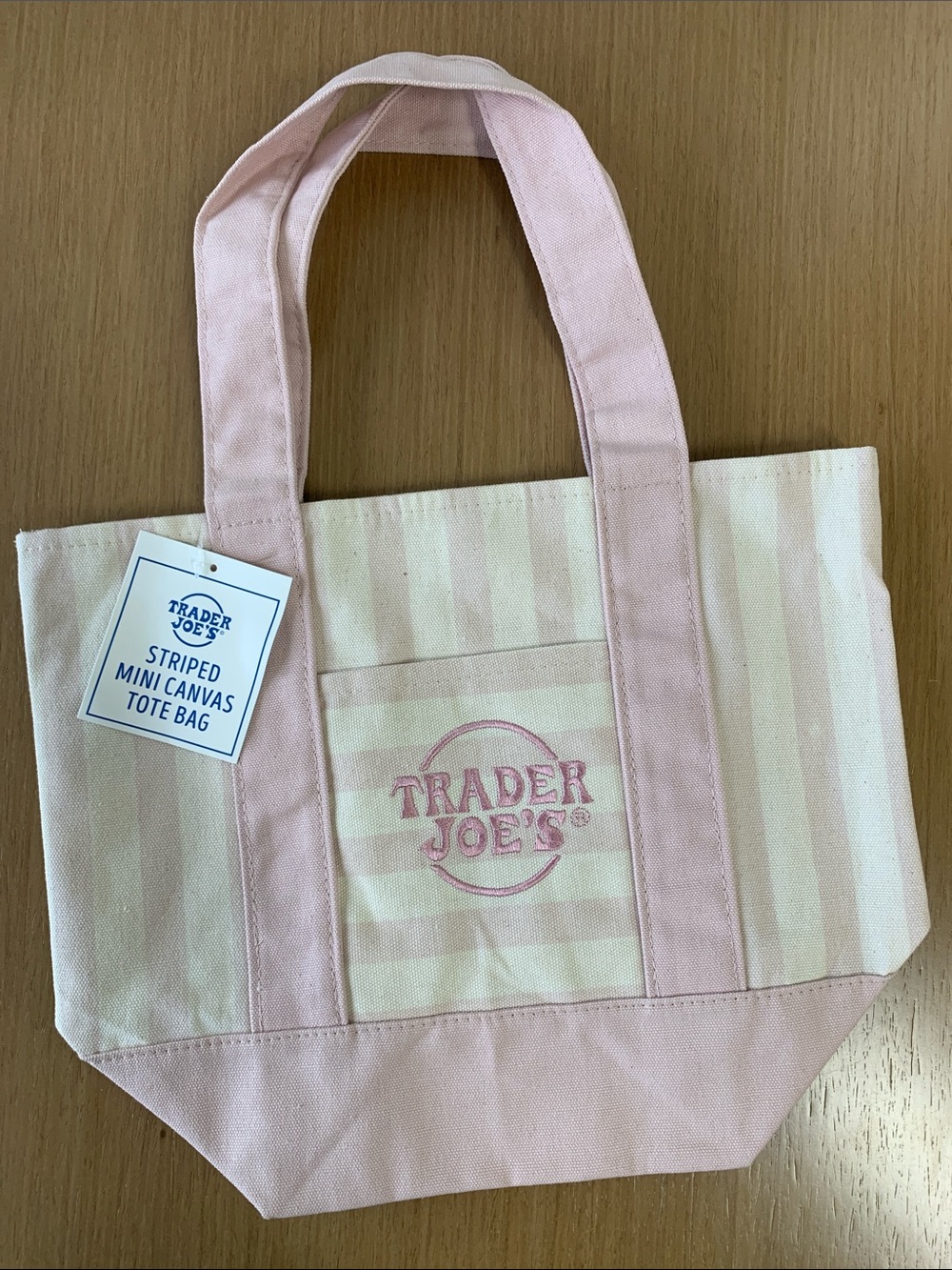 NEW Trader Joe’s Striped Mini Tote Bag